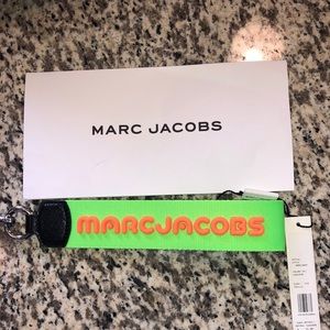 Marc Jacobs Key Chain Key Fob Green and Orange